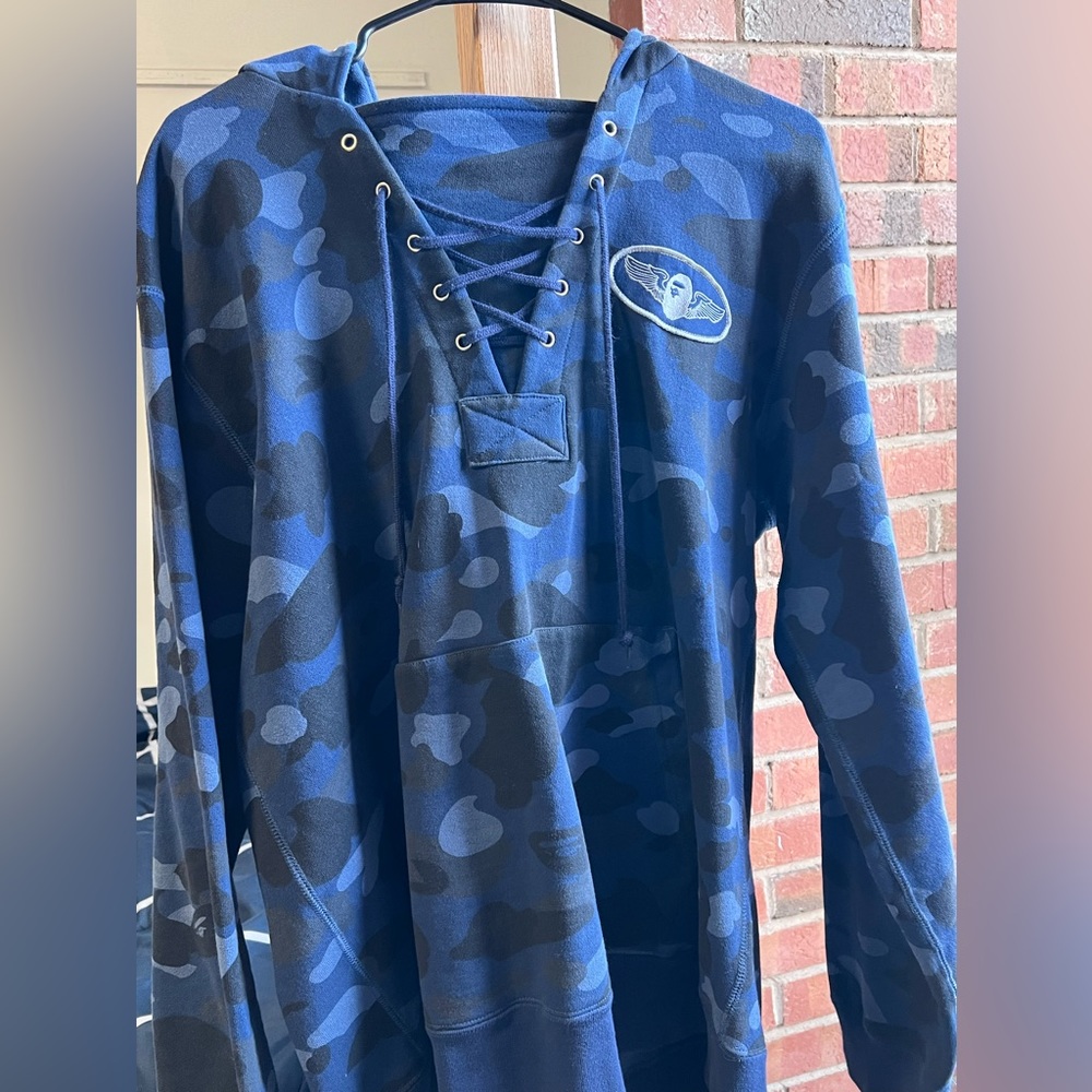 Blue Camo bape Hoodie